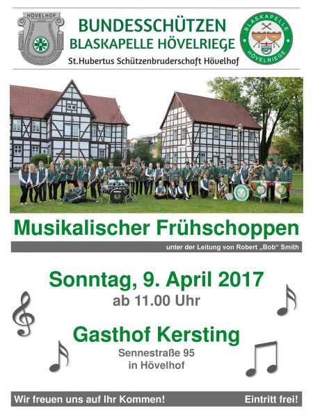 Einladung zum musikalischen Frühschoppen 2017